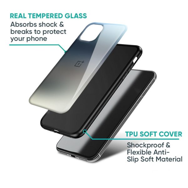 Tricolor Ombre Glass Case for OnePlus Nord 2T 5G Hot on Sale