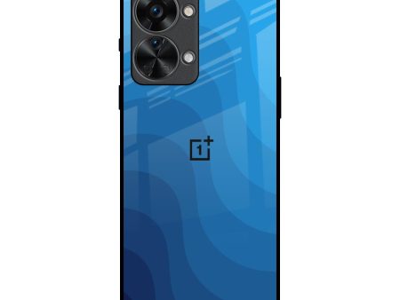 Blue Wave Abstract Glass Case for OnePlus Nord 2T 5G Discount