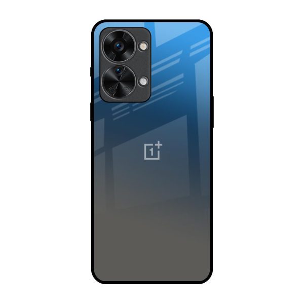 Blue Grey Ombre Glass Case for OnePlus Nord 2T 5G Online now