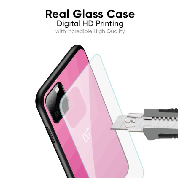 Pink Ribbon Caddy Glass Case for OnePlus Nord 2T 5G For Sale