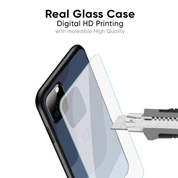 Navy Blue Ombre Glass Case for OnePlus Nord 2T 5G Online Sale