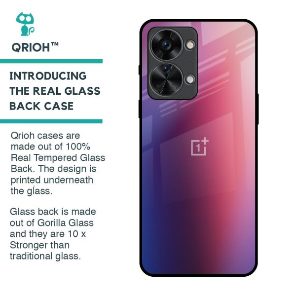 Multi Shaded Gradient Glass Case for OnePlus Nord 2T 5G Online Hot Sale