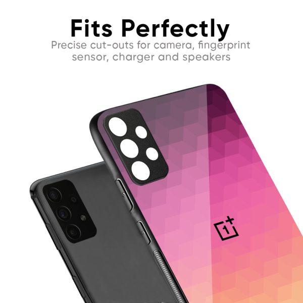 Geometric Pink Diamond Glass Case for OnePlus Nord 2T 5G Online