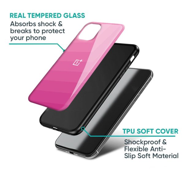 Pink Ribbon Caddy Glass Case for OnePlus Nord 2T 5G For Sale