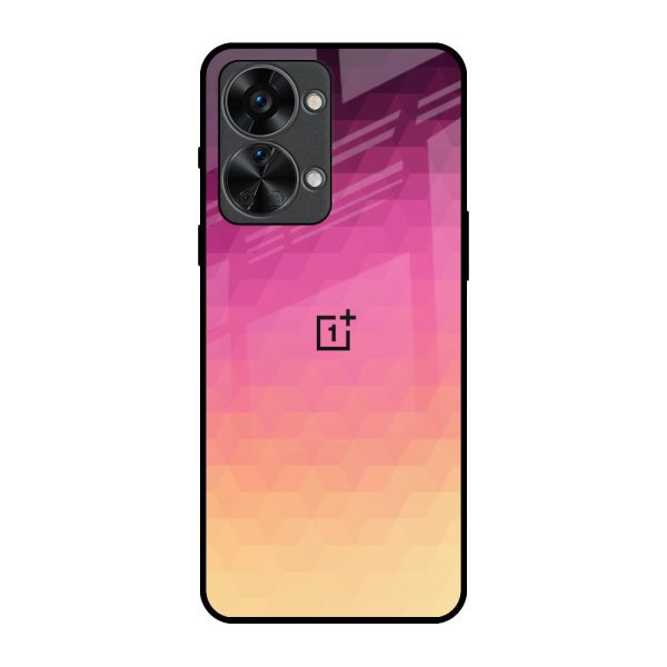 Geometric Pink Diamond Glass Case for OnePlus Nord 2T 5G Online