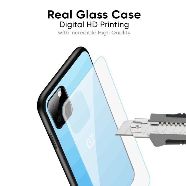 Wavy Blue Pattern Glass Case for OnePlus Nord 2T 5G Online Sale