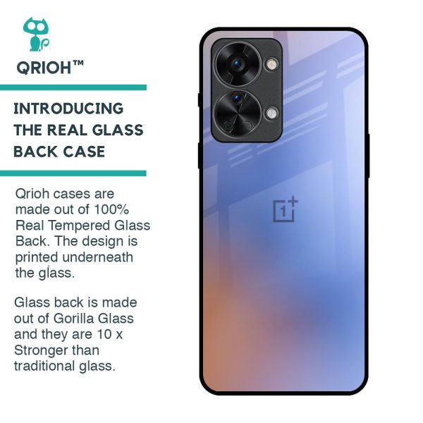 Blue Aura Glass Case for OnePlus Nord 2T 5G For Sale