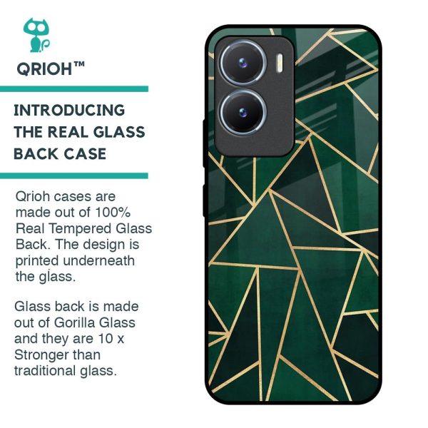 Abstract Green Glass Case For Vivo T2x 5G Online Hot Sale