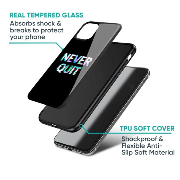 Never Quit Glass Case For Nothing CMF Phone 1 Online Sale