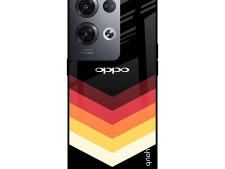 Abstract Arrow Pattern Glass Case For Oppo Reno8 Pro 5G Online Hot Sale